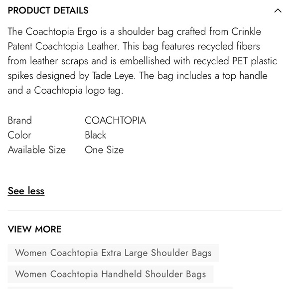 Hard to find and rare Coachtopia bag in crinkle patent leather with spikes - Picture 16 of 16